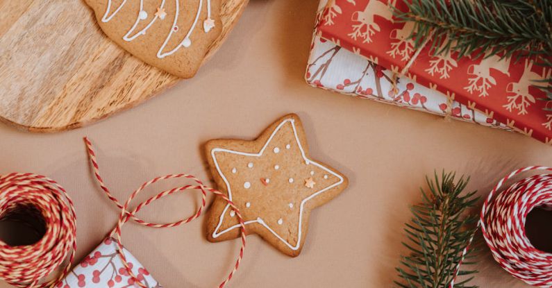 Food Gifts - Christmas Gifts Near Brown Gingerbread Cookies