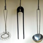 Kitchenware - Black Plastic Spatula Hanged on Black Hook