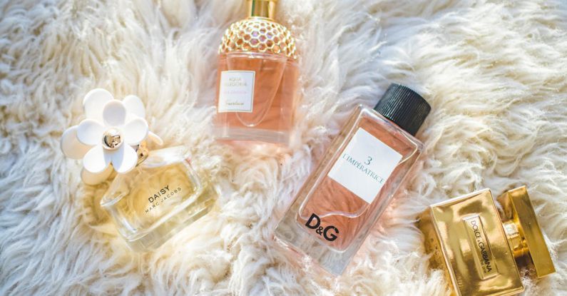 Fragrances - Four Assorted Perfume Glass Bottles